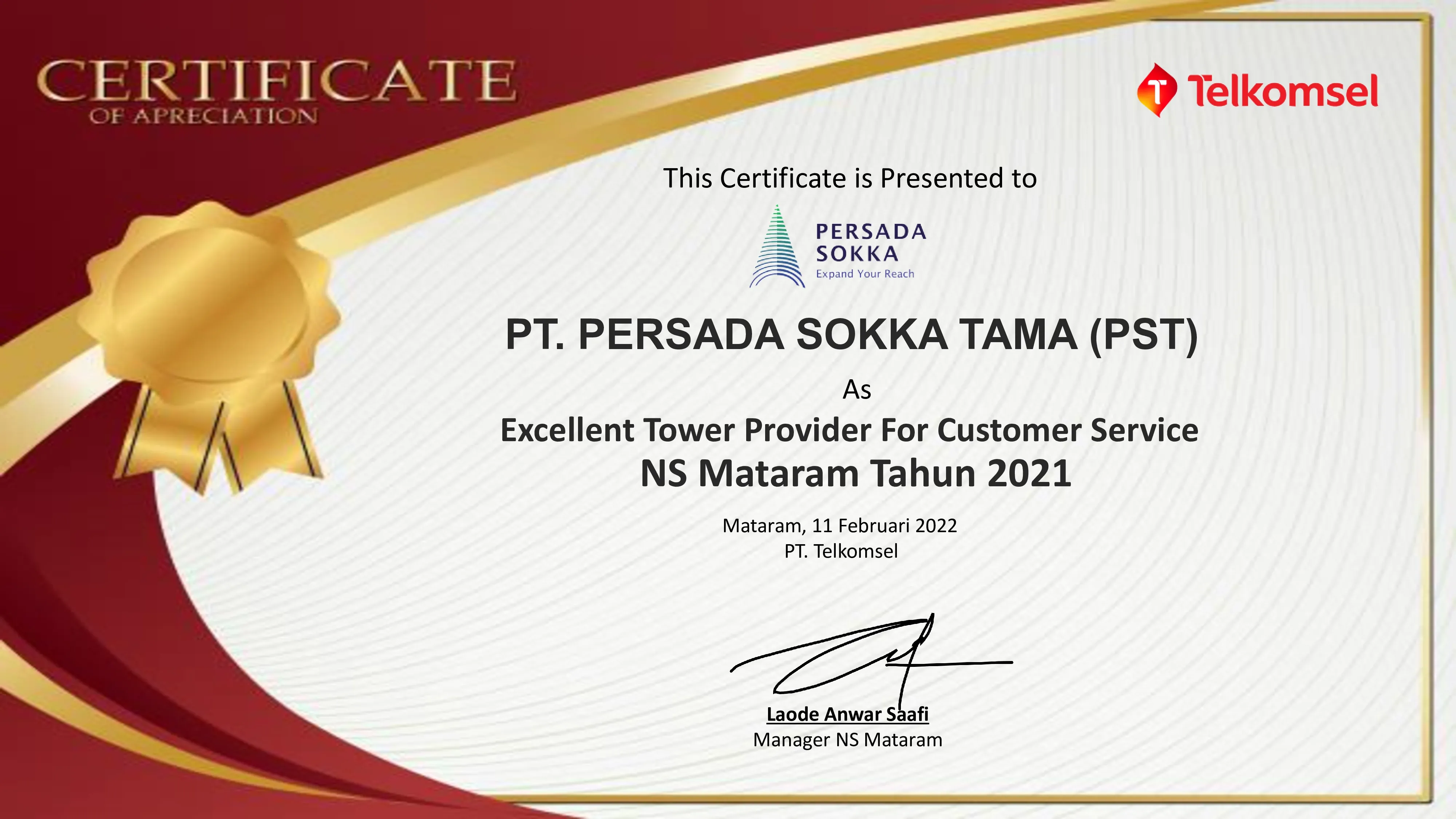 Excelent Tower Provider for Customer Service NS Mataram